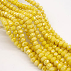 35pcs Crystal Rondelle Beads for Jewelry Making