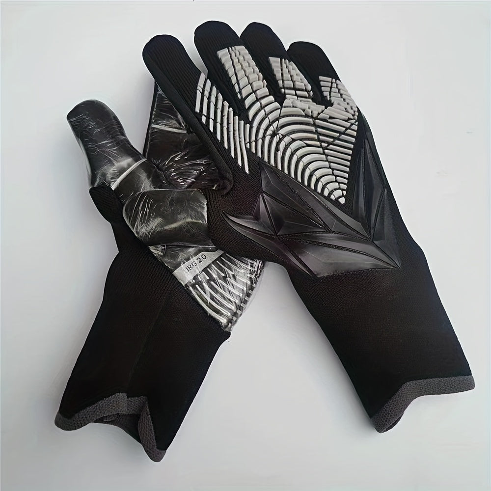 Latex Football Goalkeeper Gloves Thickened Comfortable Durable Anti-slip