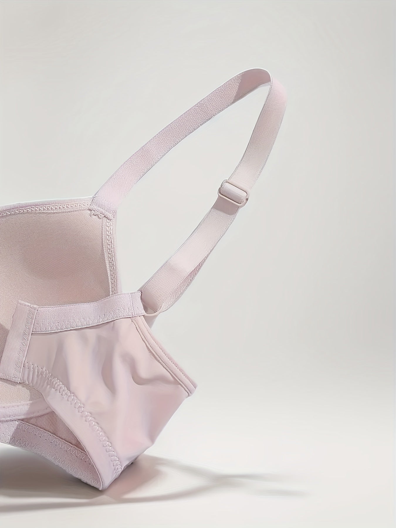 2pcs Solid T Shirt Bras Comfy Push Up Bra Women's Lingerie