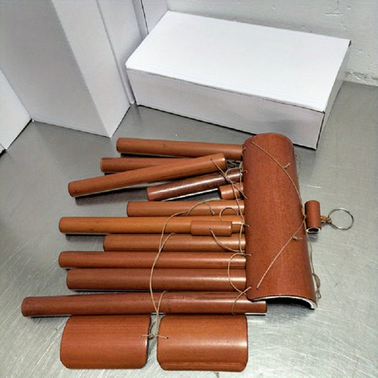 Bamboo Wind Bells for Courtyard Decor and Safety Pendants