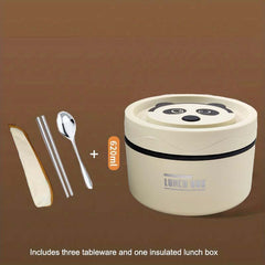 Stainless Steel Insulated Bento Box Leakproof Salad Snack Box For Office School