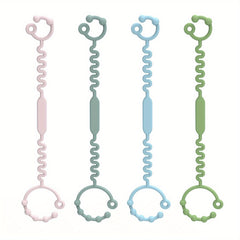 Adjustable Silicone Pacifier Holder Clip Straps for Baby