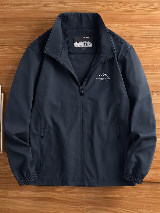 Men's Lightweight Zip Up Sports Jacket Spring Fall Outwear