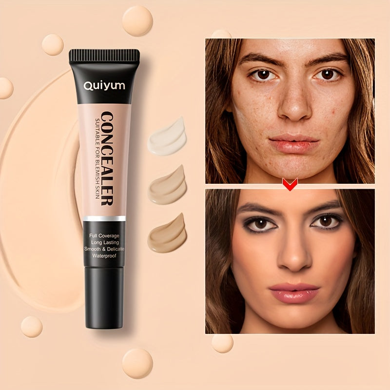 2pcs Flawless Skin Concealer Full Coverage Long lasting Waterproof
