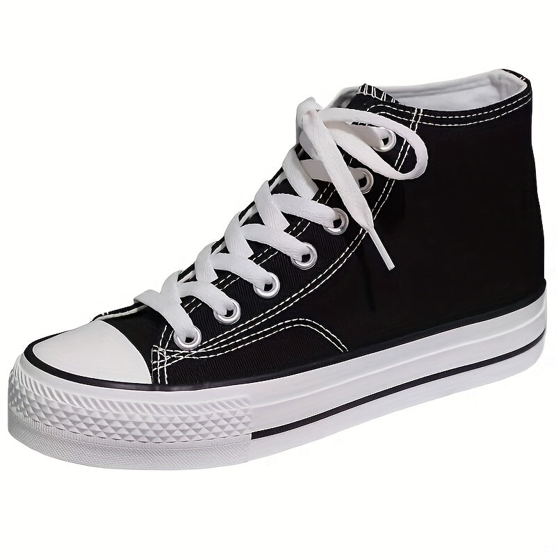 Women's Lace Up Canvas High Top Sneaker