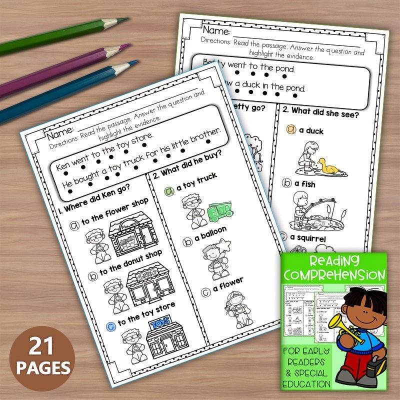 Reading Comprehension Worksheets for Beginners