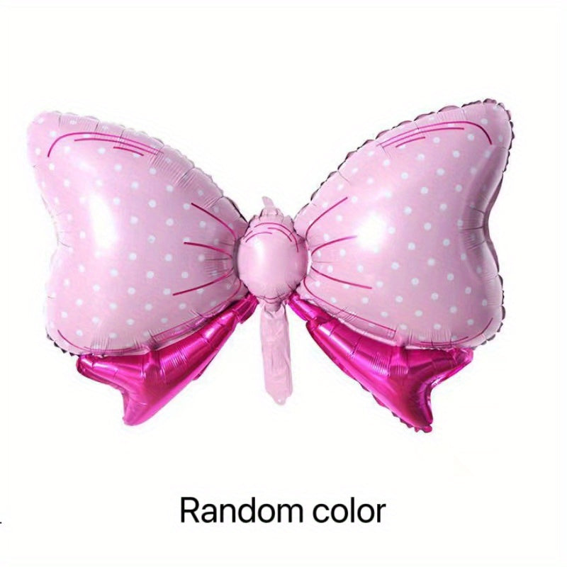 1pc Ins Aluminum Film Balloon A Bow Tie Happy Birthday Hundred Days Children