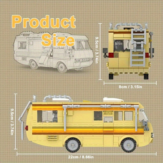 Classic Film and Television Building Block Car Model Ornament