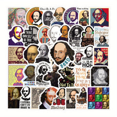 Shakespeare Themed Stickers Set for Outdoor Adventures