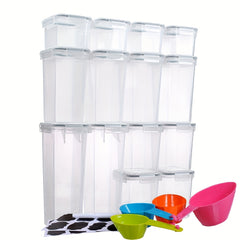 14pcs Airtight Food Storage Lunch Box with Lids - Sealed Container