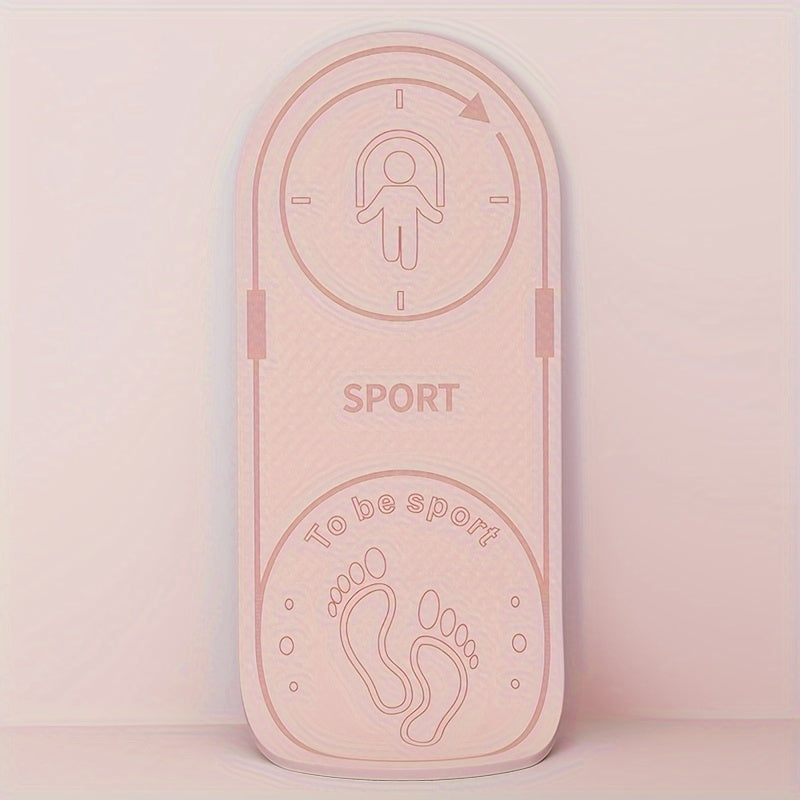 Portable TPE 8mm Thick Oval Yoga Mat Non-slip 140x55in