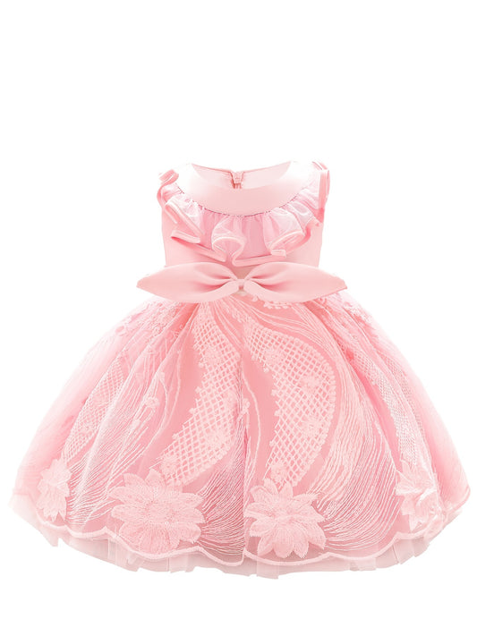 Girls Mesh Princess Dress Formal Dress For Wedding Flower Kids Christmas