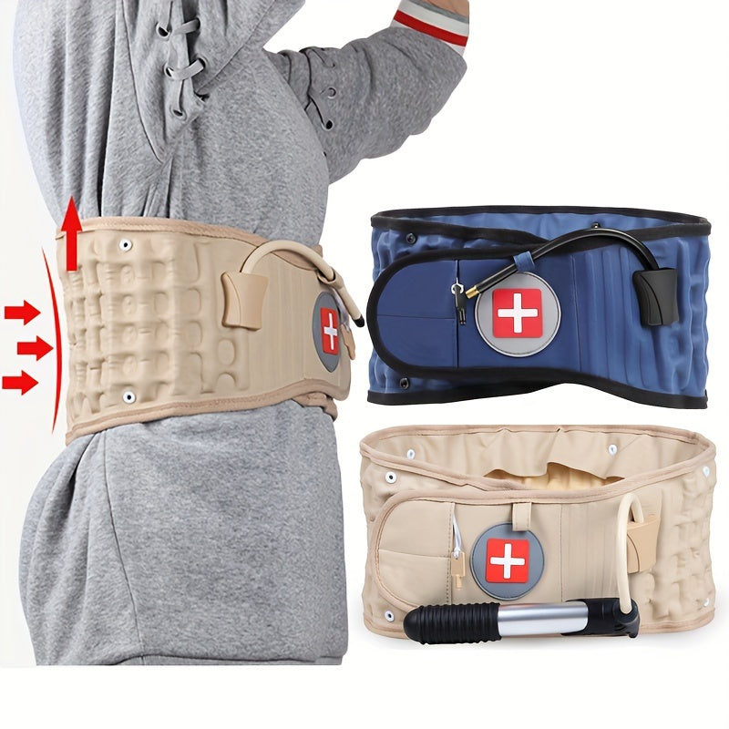 Inflatable Waist Protection Belt Set with Air Pump
