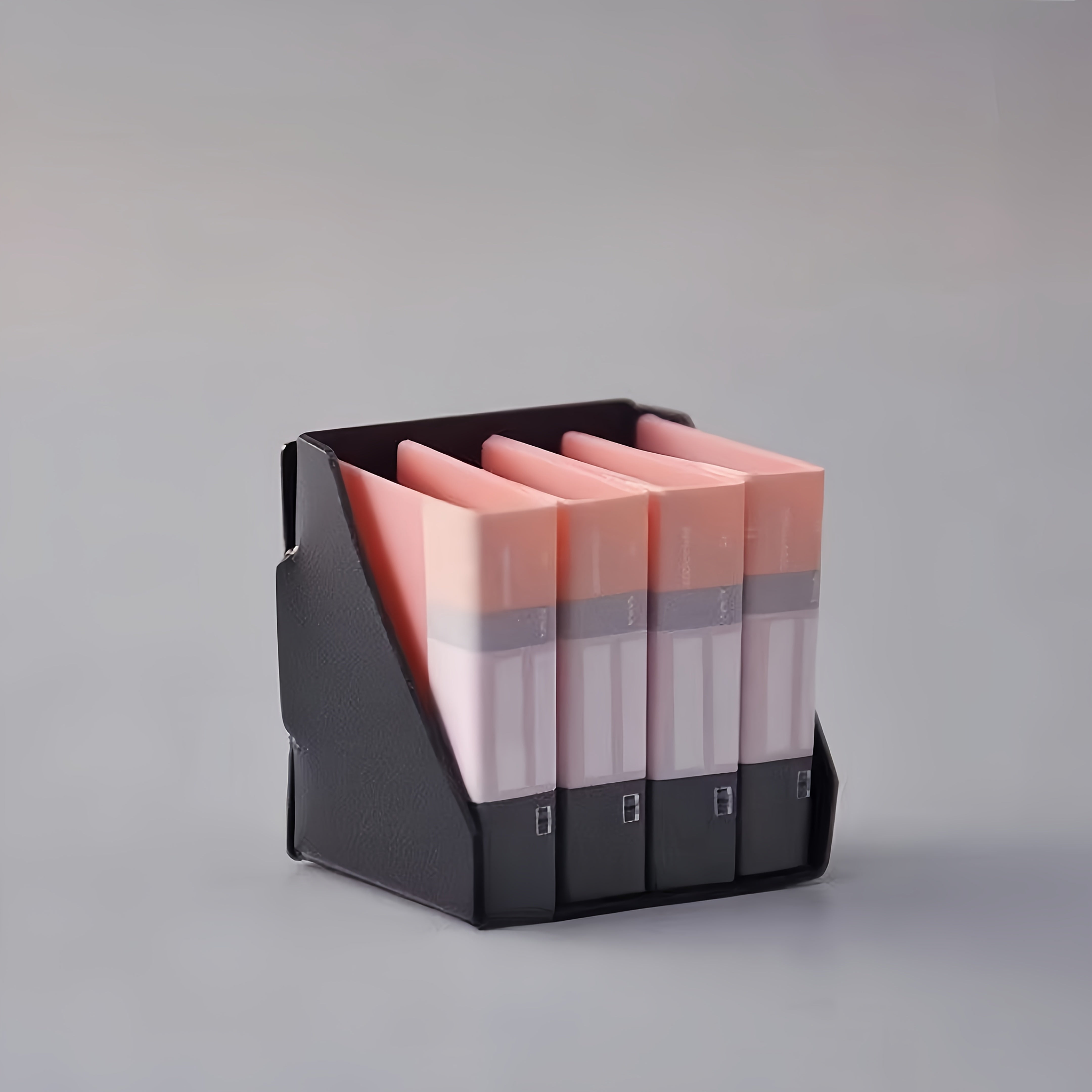 Mini Pink Document Folders for Dollhouse Office Supplies