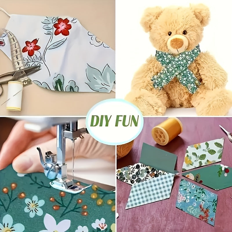 20pcs Quilting Fabric Squares Floral & Animal Patterns DIY Sewing Craft