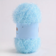 Colorful Glass Silk Wool Thread Hand-knitted Doll DIY Kit