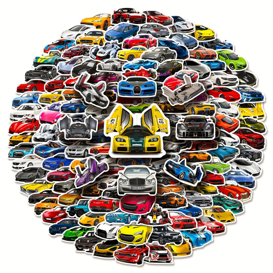 50pcs Racing Car Stickers Waterproof DIY Decorate Party