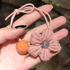 Wool Flower Hair Ring Women's Sweet Hair Accessories