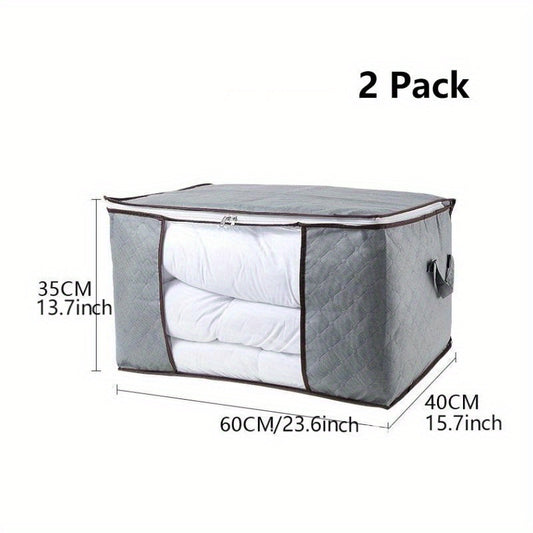 Large Capacity Clothes Organizer Zipper Dustproof Container