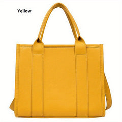 Classic Top Handle Satchel Purse PU Leather Handbag