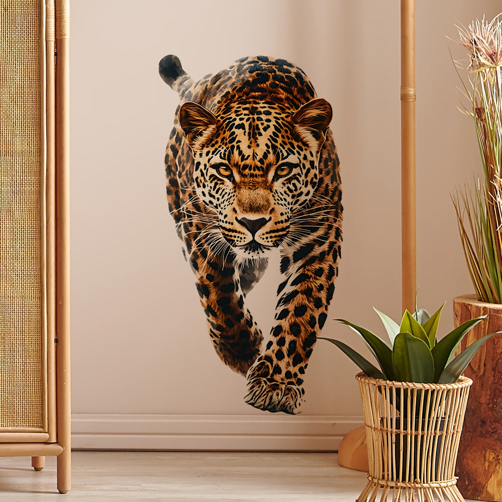 Leopard Wall Decal Removable PVC Sticker 29 x 59