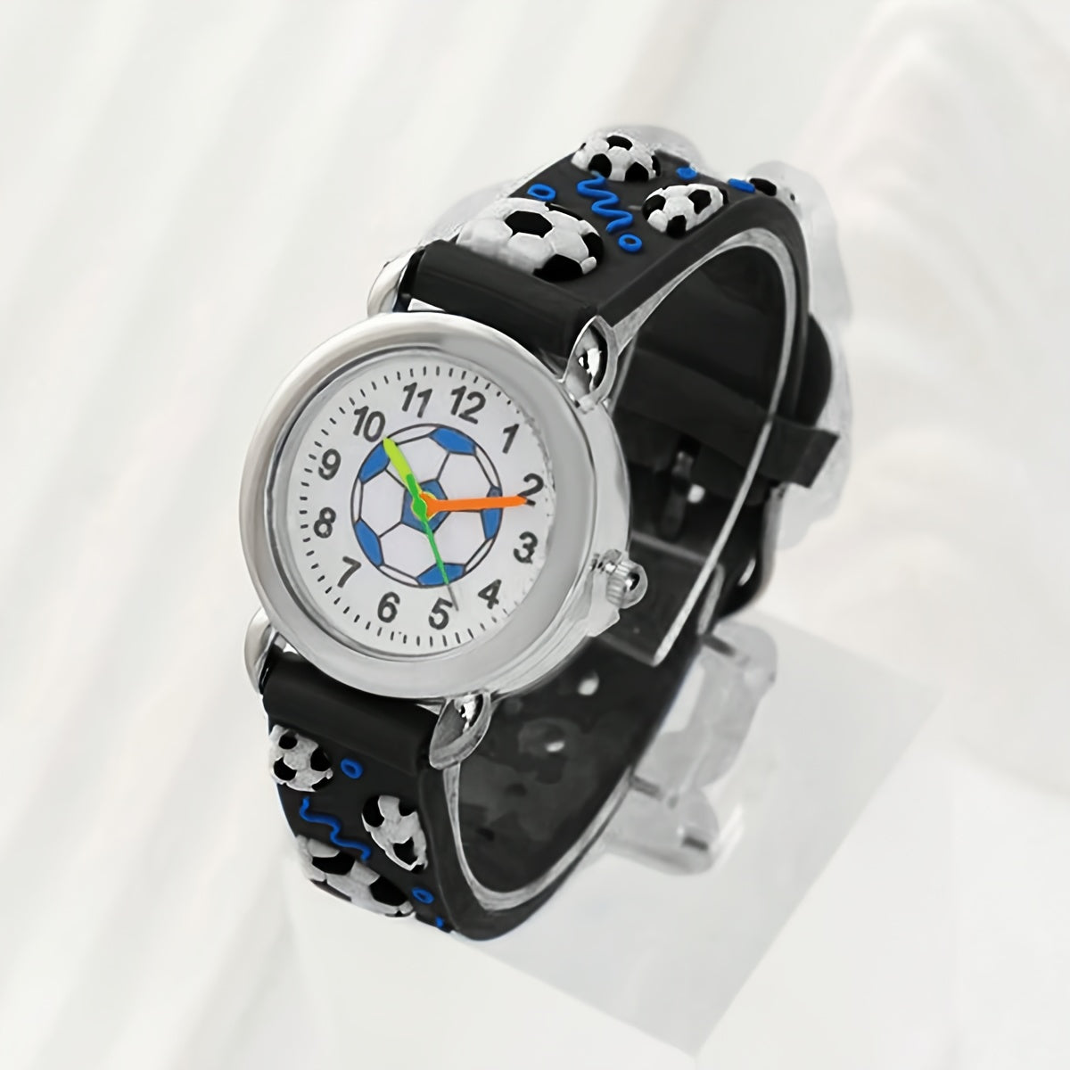 2pcs Football Pattern Quartz Watch