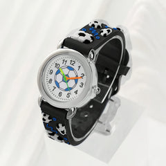 2pcs Football Pattern Quartz Watch