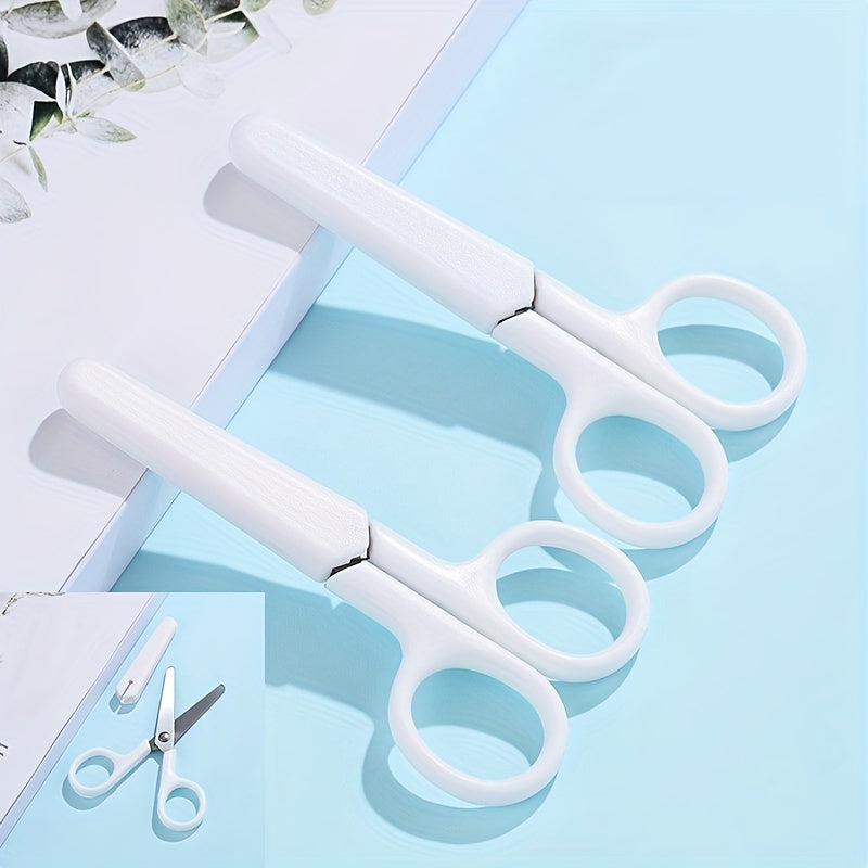 Small Round Head Scissors with Cover