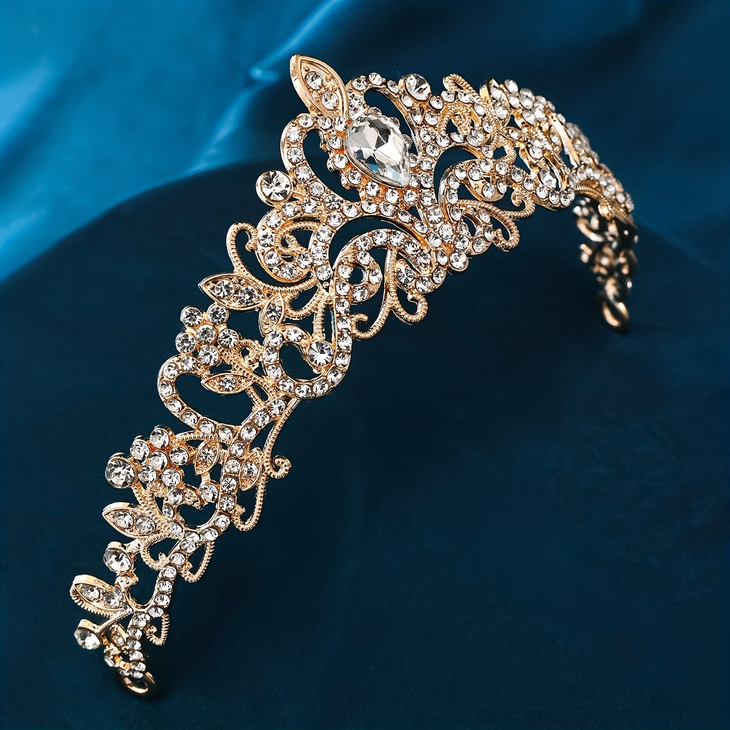 Metal Rhinestone Tiara Hair Accessories for Women