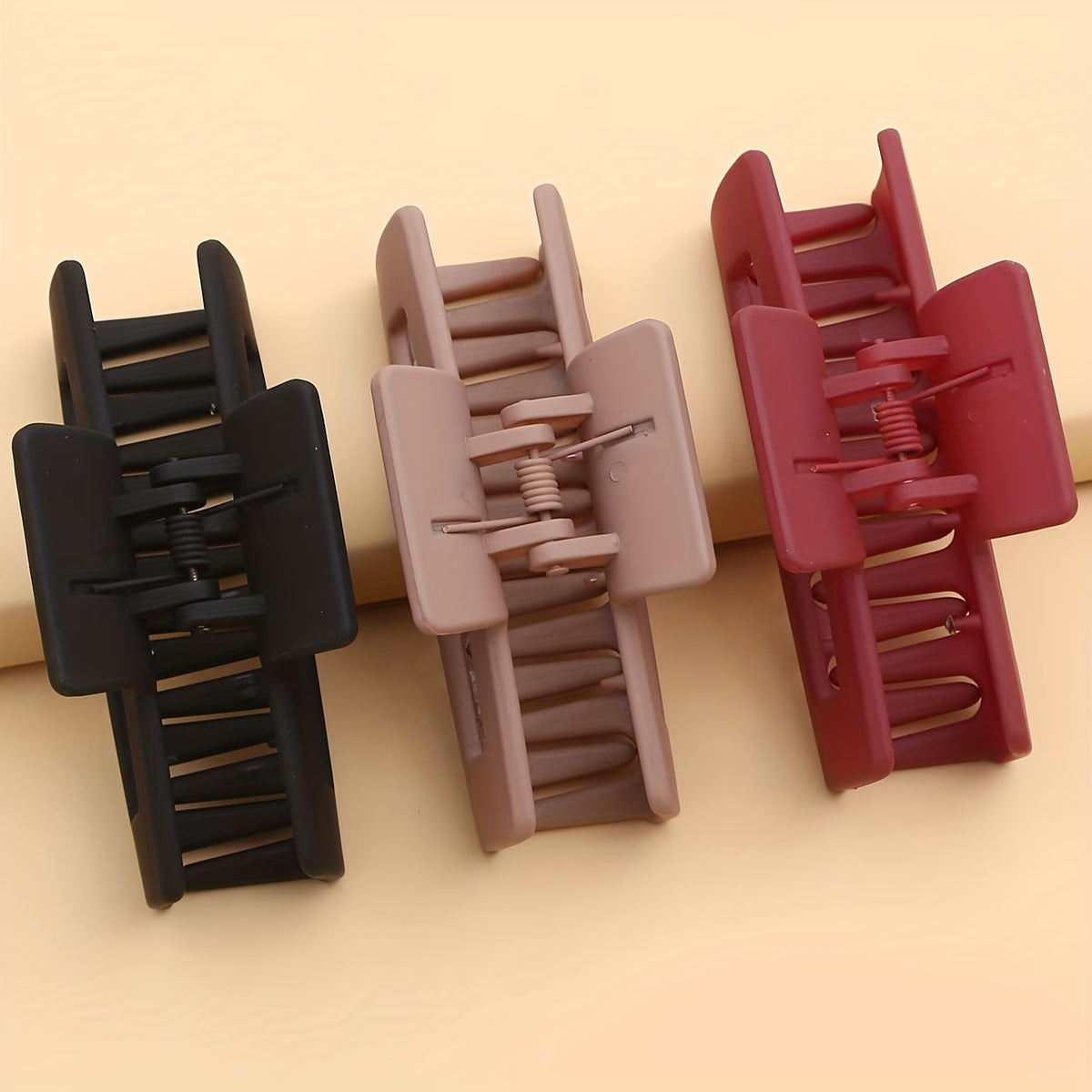3pcs Multicolor Square Hair Clip Headwear for Girls Kids