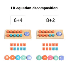 Wooden Math Counting Toy for Early Learning on Christmas And Birthdays