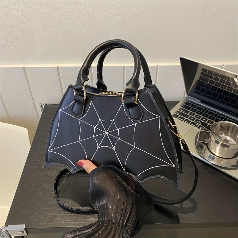 Gothic Bat Wing Novelty Bag Y2K Shoulder Purse for Halloween