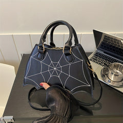 Gothic Bat Wing Novelty Bag Y2K Shoulder Purse for Halloween