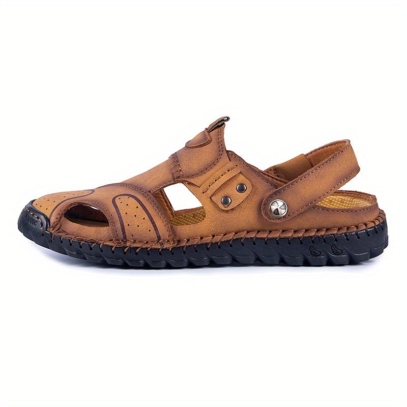 Men's Casual Closed Toe Slip On Sandals Anti-skid Rubber Sole