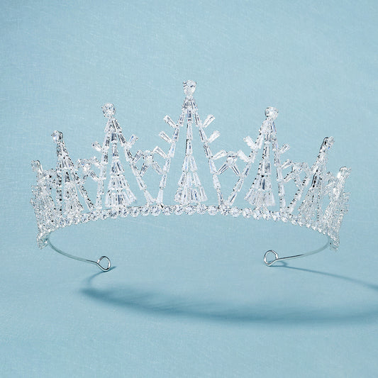 Rhinestone Crown Hairband Headband Party Favor Princess Tiara Wedding Cosplay
