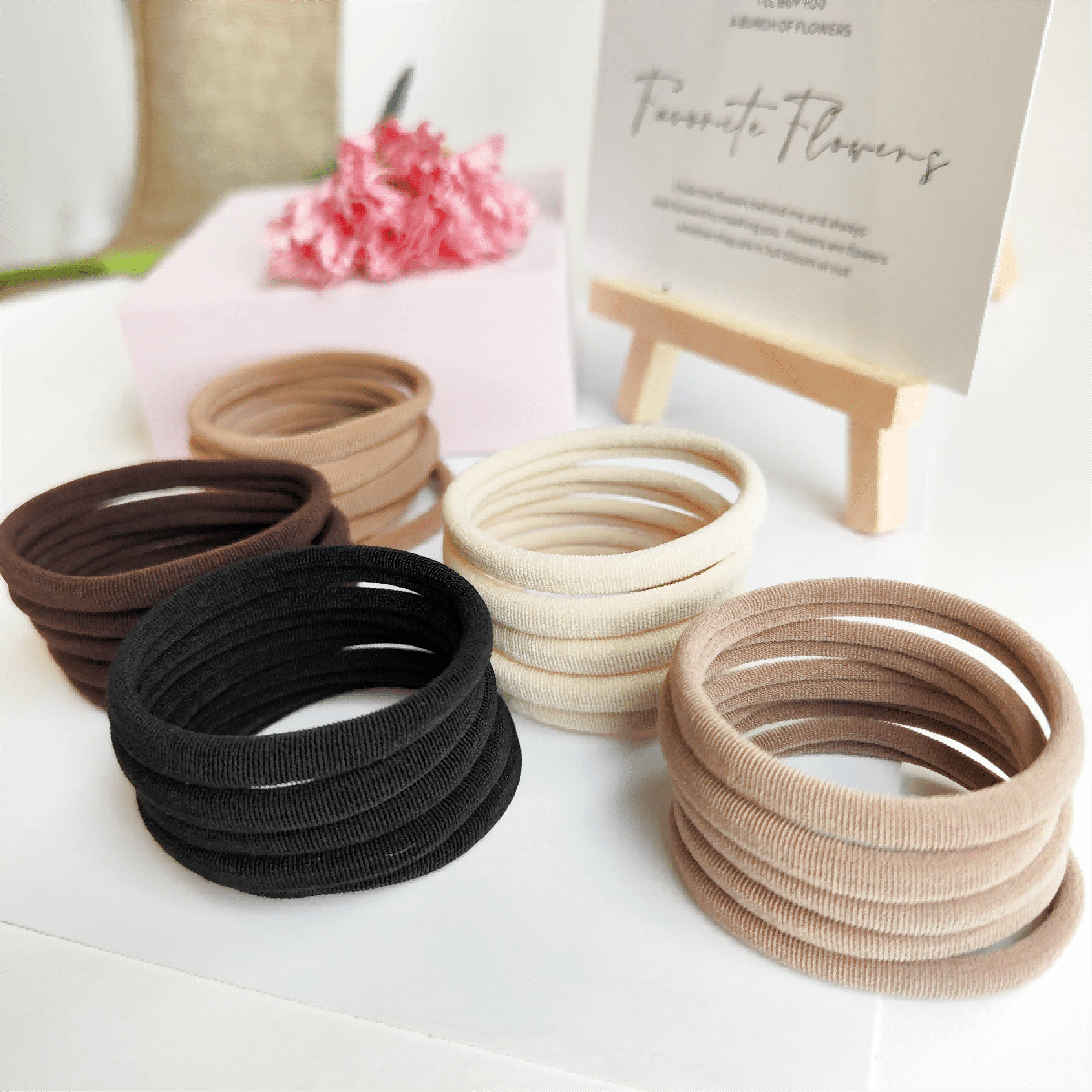 25pcs Large Elastic Hair Ties for Girls No Damage Hair Bands Hair Accessories