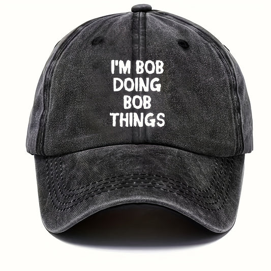 Retro Letter Print Baseball Cap Sun Protection Golf Hat