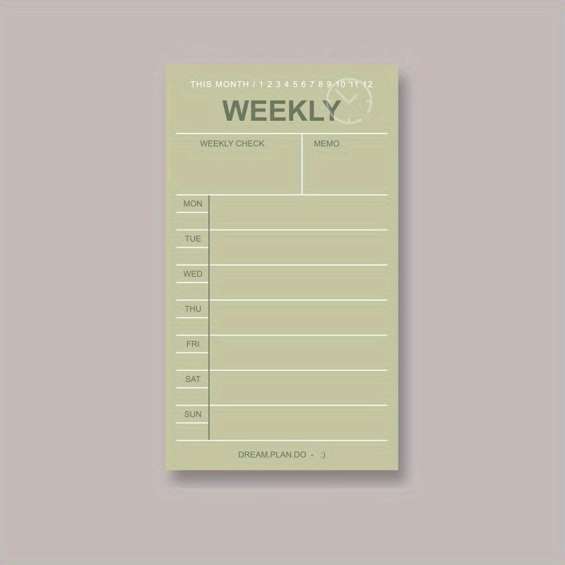 50 Sheets Daily Planner Functional Note Paper Book