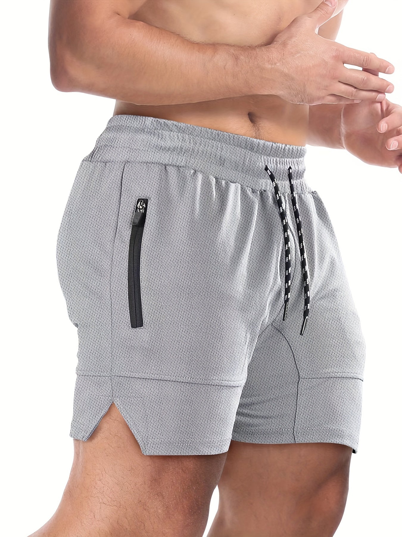 Men's Quick Dry Comfy Shorts with Zipper Pockets