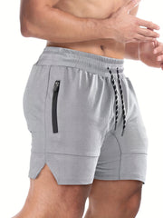 Men's Quick Dry Comfy Shorts with Zipper Pockets