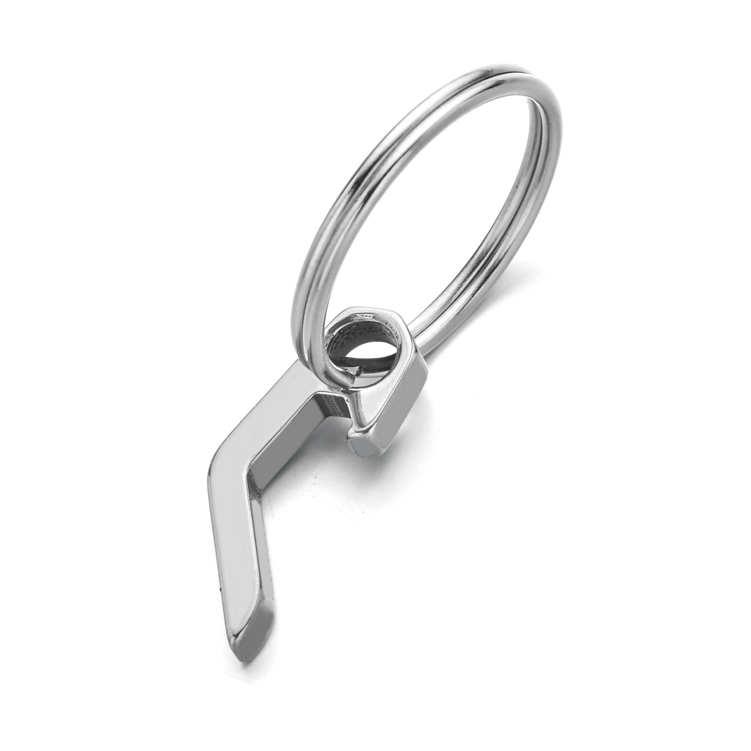 Mini Bottle Opener Keychain Steel Keyring Camping Tool