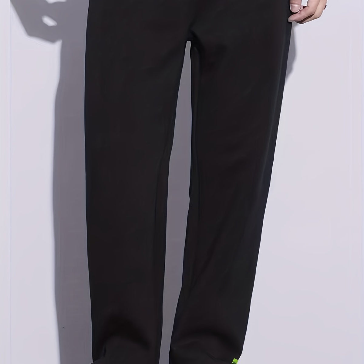 Men's Drawstring Straight Leg Solid Casual Pants