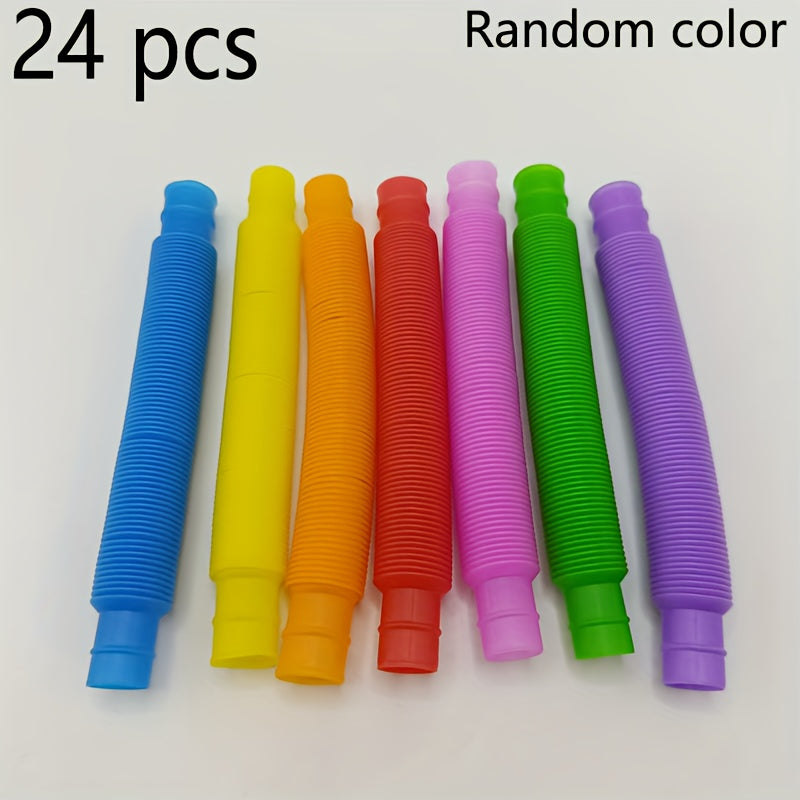 Sensory Stretchy Tubes Toy Colorful Fidget ADHD Autism Gift Creative Unique