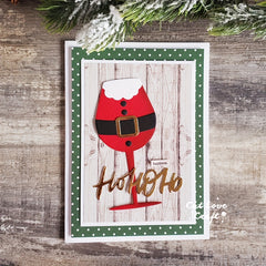 Catlove Christmas Wine Glass Metal Cutting Dies for DIY Crafts