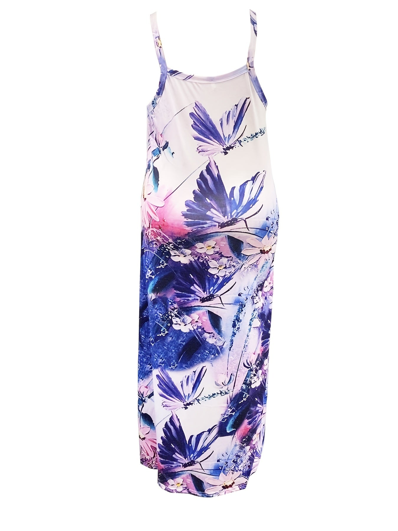  Star & Butterfly Print Maxi Cami Dress