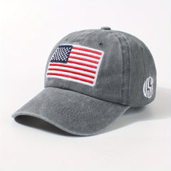 Flag Embroidery Baseball Cap Distressed Independence Dad Hats Unisex Sun Hats