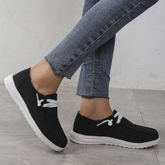 Women's Lace Up Lightweight Shoes Minimalist Low Top Sneakers