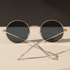 ENSAEJOE Round Frame Retro Men's Glasses Casual Sports Sunglasses