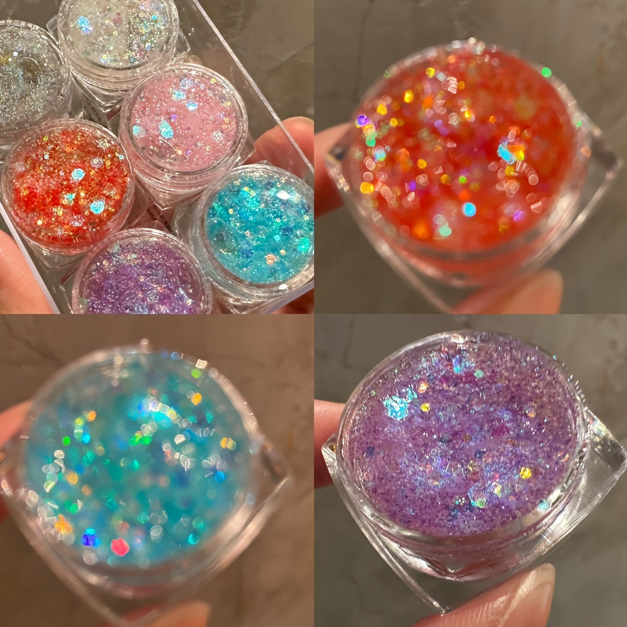 Colorful Glitter Powder Gel for Body and Face Makeup