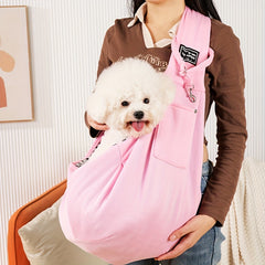 Portable Pet Sling Carrier Adjustable Strap Large Capacity Dog Bag
